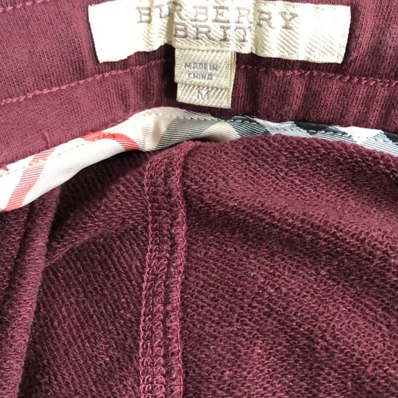 Burberry Brit Sweat Pants, Burgundy Size M - Picture 14 of 15